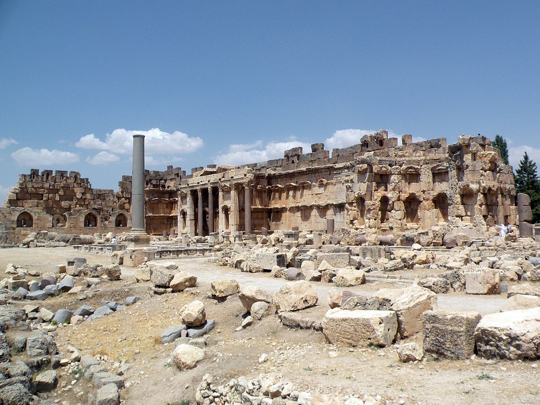 Bekaa Valley 15 Baalbek Great Court North Side 